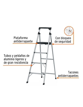 Escalera convertible Truper de aluminio