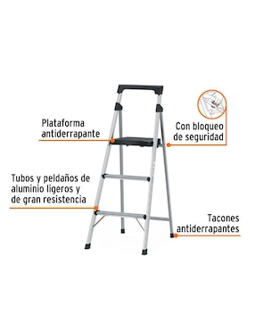 Escalera convertible Truper de aluminio