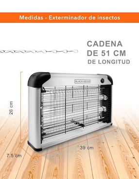 Lámpara Black+Decker led Exterminador