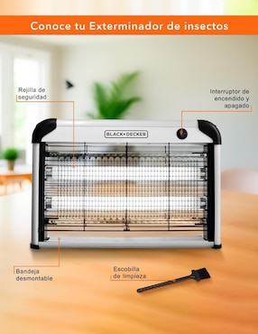 Lámpara Black+Decker led Exterminador