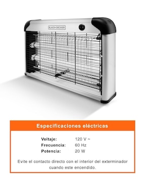 Lámpara Black+Decker led Exterminador