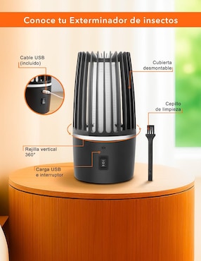 Lámpara led Black+Decker Exterminador eléctrico