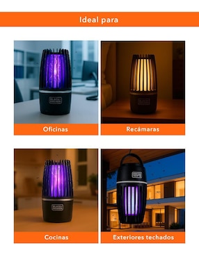 Lámpara led Black+Decker Exterminador eléctrico