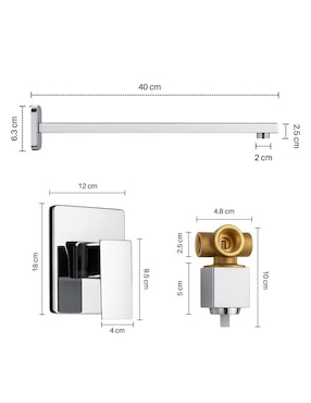 Regadera para baño Yma Home