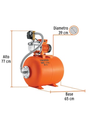 Bomba de agua hidroneumática Jet Truper 1/2 HP