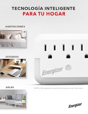 Multicontacto Energizer EN-TAP2 de 3 contactos