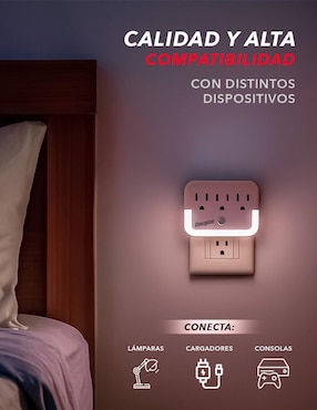 Multicontacto Energizer EN-TAP2 de 3 contactos