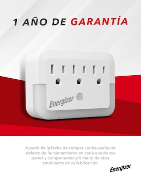 Multicontacto Energizer EN-TAP2 de 3 contactos