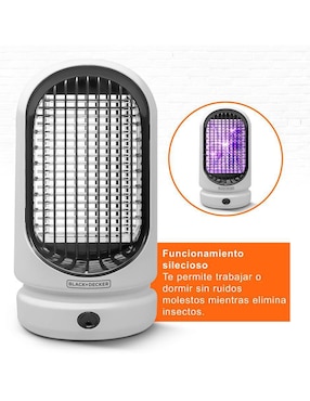 Lámpara mata insectos Black+Decker recargable