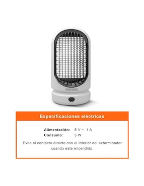 Lámpara mata insectos Black+Decker recargable