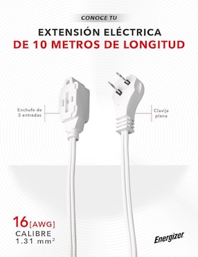 Extensión eléctrica Energizer 10 m