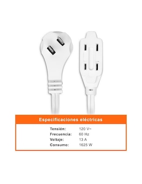 Extensión eléctrica black+decker 10 m