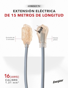 Extensión eléctrica Energizer 15 m