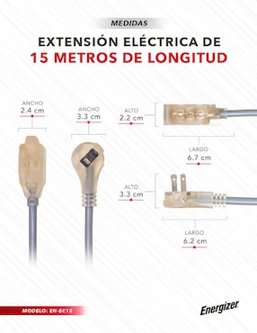 Extensión eléctrica Energizer 15 m