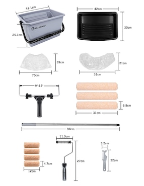 Kit pintura acrílica Rollingdog 15 piezas