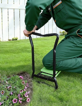 Banco Jardinería Heuman Brand de acero inoxidable
