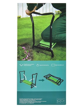Banco Jardinería Heuman Brand de acero inoxidable