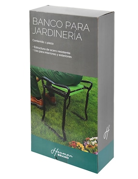 Banco Jardinería Heuman Brand de acero inoxidable