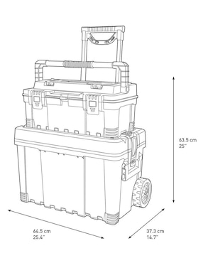 Caja de herramientas Keter 2 compartimentos