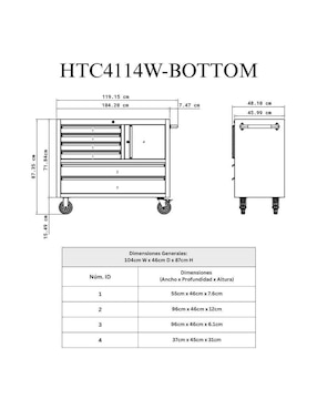 Gabinete armable Thor Kitchen de acero inoxidable