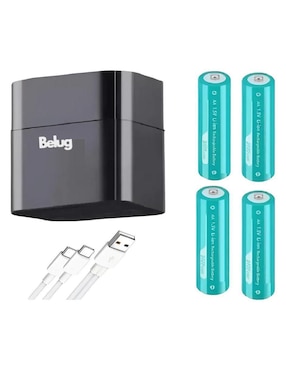 Cargador de pilas Belug de 35 W USB + USB tipo