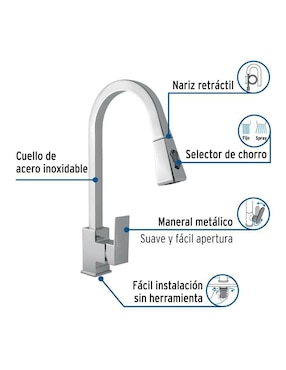 Monomando para cocina Foset