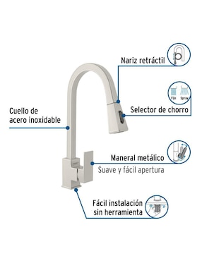 Monomando para cocina Foset