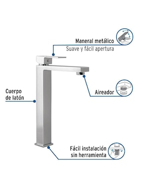 Monomando para lavabo Foset