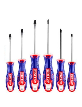 Set de desarmadores Emtop ESST0602 6 piezas