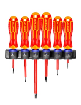 Imagen de producto Set de desarmadores Emtop ESSTJS061 6 piezas