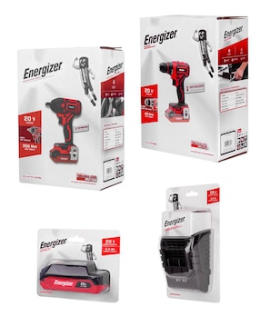 Kit Taladro y llave de impacto Energizer EZLCOM1500CB2 de 20 V
