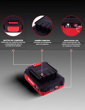 Kit Taladro y llave de impacto Energizer EZLCOM1500CB2 de 20 V