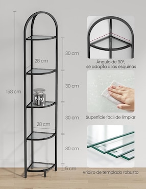 Estante Songmics Home esquinero MLGT810B61