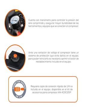Compresor 9L Evans 1 hp
