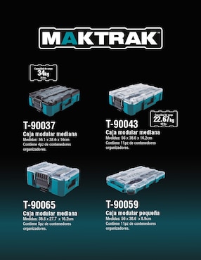Caja de herramientas modular Makita
