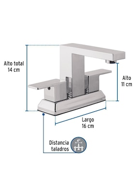 Llave mezcladora para baño Foset