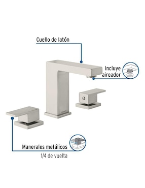 Llave mezcladora para baño Foset Kubo