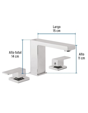 Llave mezcladora para baño Foset Kubo