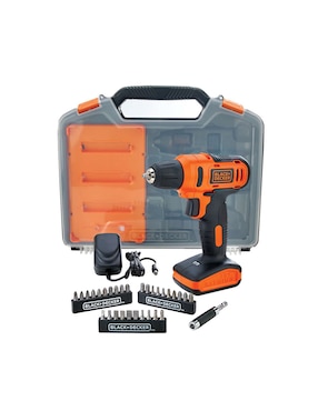 Taladro y brocas Inalámbrico Black + Decker LD12SC-B3 de110-130 V