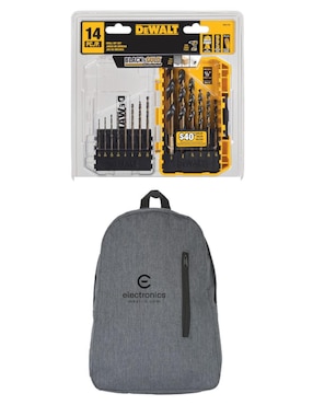 Juego de brocas multimateriales Dewalt con 14 piezas