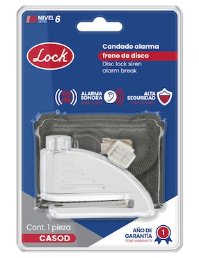 Candado con alarma de llave Surtek