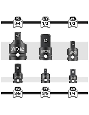 Juego de dados Lab.g Adaptadores 6 piezas