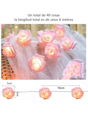 Serie de focos led Lab.g serie de rosas con 40 focos