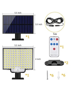 Lámpara led Belug 4 piezas