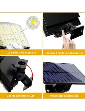 Lámpara led Belug 4 piezas