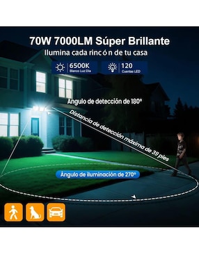 Reflector de luz blanco neutro Belug