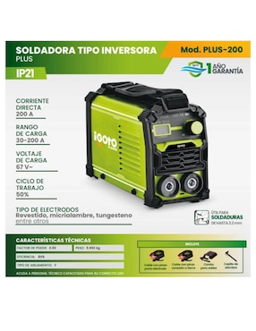 Soldadora Igoto Plus-200+CRT11 200 A