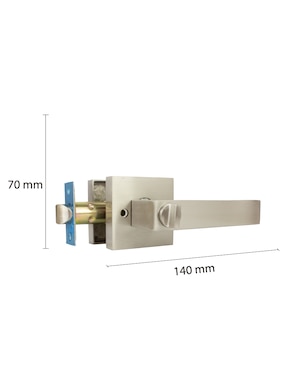 Cerradura tubular Inoxx Italy 1624 de derecha e izquierda