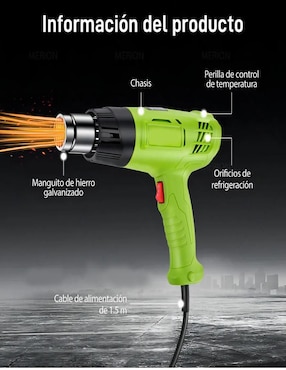 Pistola de calor Belug de 2000 W
