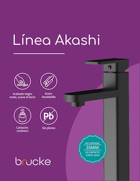 Llave mezcladora para baño Brucke Akashi